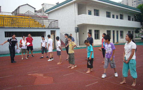 图为选拔现场 图为选拔现场