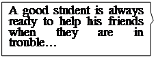 矩形标注: A good student is always ready to help his friends when they are in trouble…
